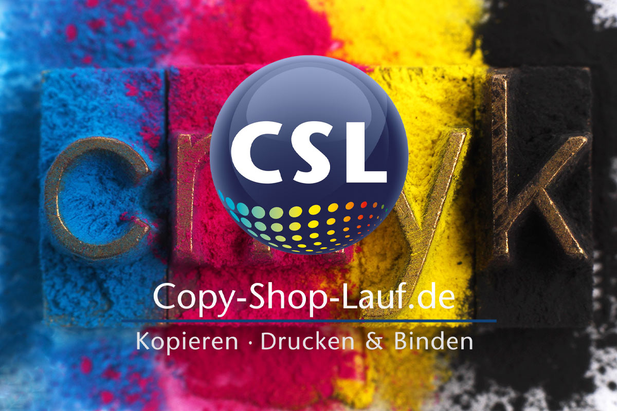 Headerbild CMYK CSL Copy-Shop-Lauf Logo Facharbeit drucken und binden lassen – Copy-Shop-Lauf.de